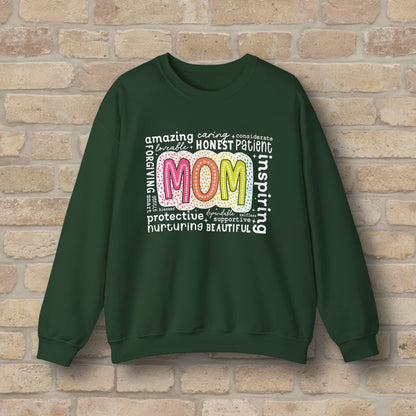 Mostly Text Mom Attributes Sweatshirt - Vibrant Styles
