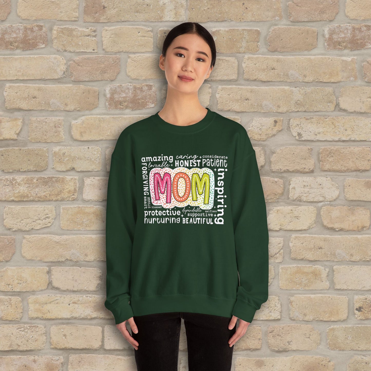 Mostly Text Mom Attributes Sweatshirt - Vibrant Styles