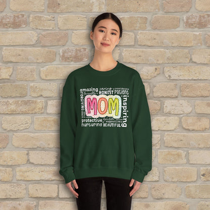 Mostly Text Mom Attributes Sweatshirt - Vibrant Styles