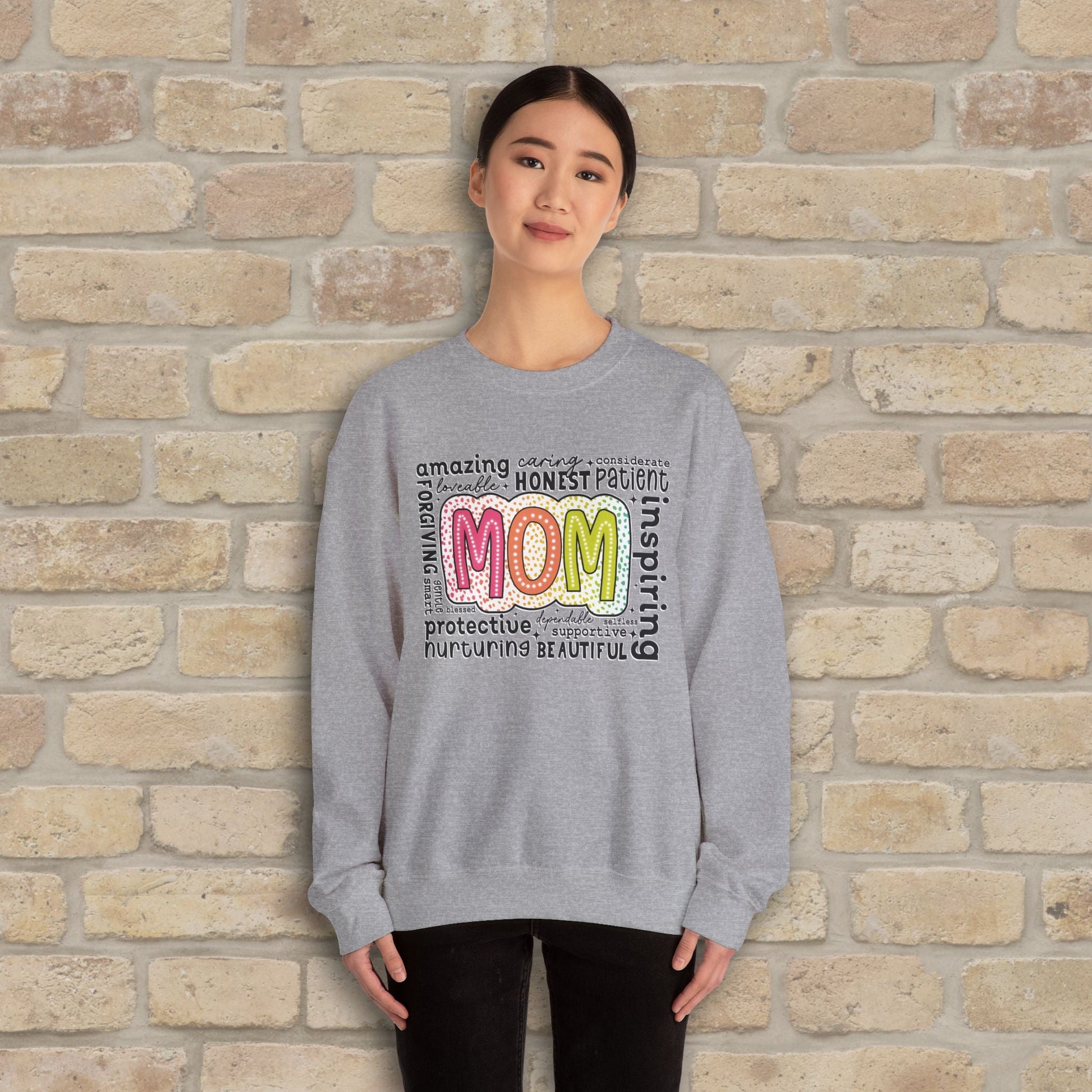 Mostly Text Mom Attributes Sweatshirt - Vibrant Styles