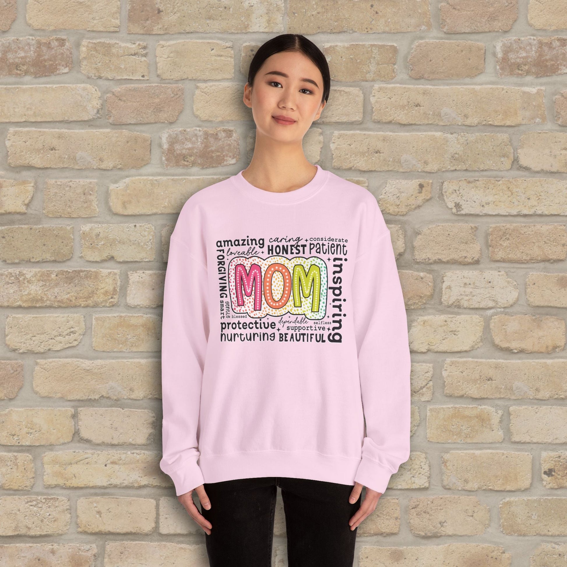 Mostly Text Mom Attributes Sweatshirt - Vibrant Styles