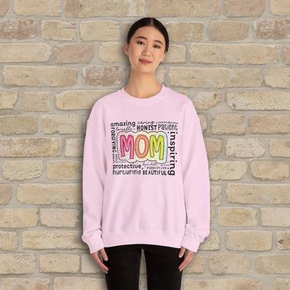 Mostly Text Mom Attributes Sweatshirt - Vibrant Styles