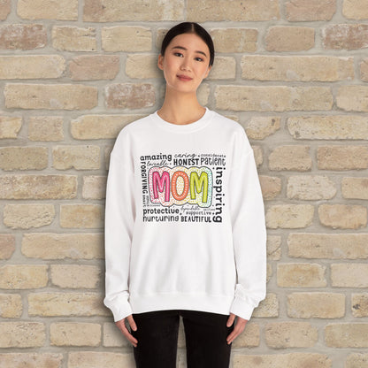 Mostly Text Mom Attributes Sweatshirt - Vibrant Styles