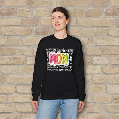 Mostly Text Mom Attributes Sweatshirt - Vibrant Styles