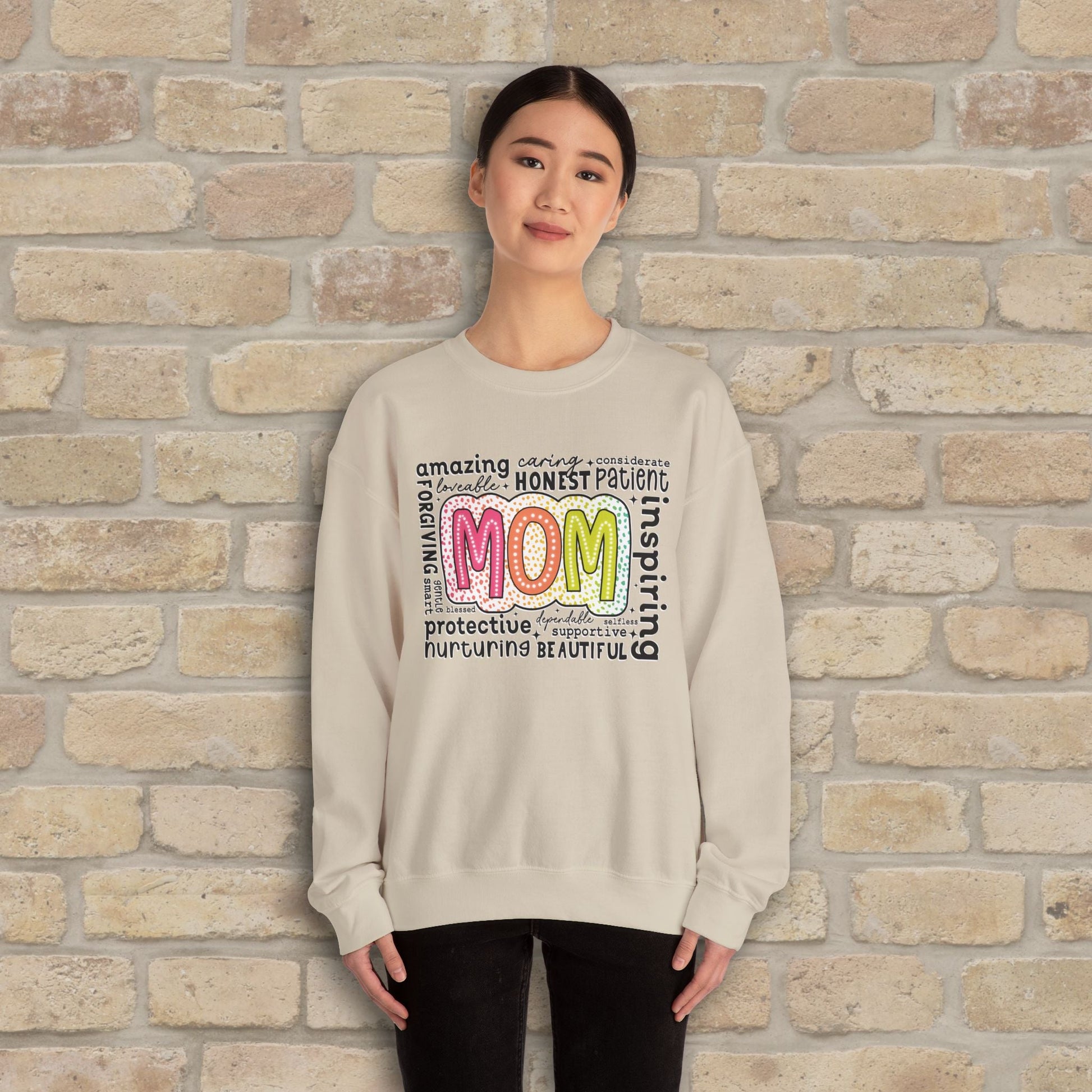 Mostly Text Mom Attributes Sweatshirt - Vibrant Styles
