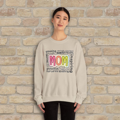 Mostly Text Mom Attributes Sweatshirt - Vibrant Styles