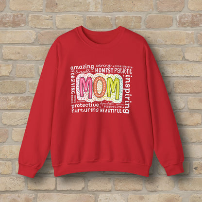 Mostly Text Mom Attributes Sweatshirt - Vibrant Styles