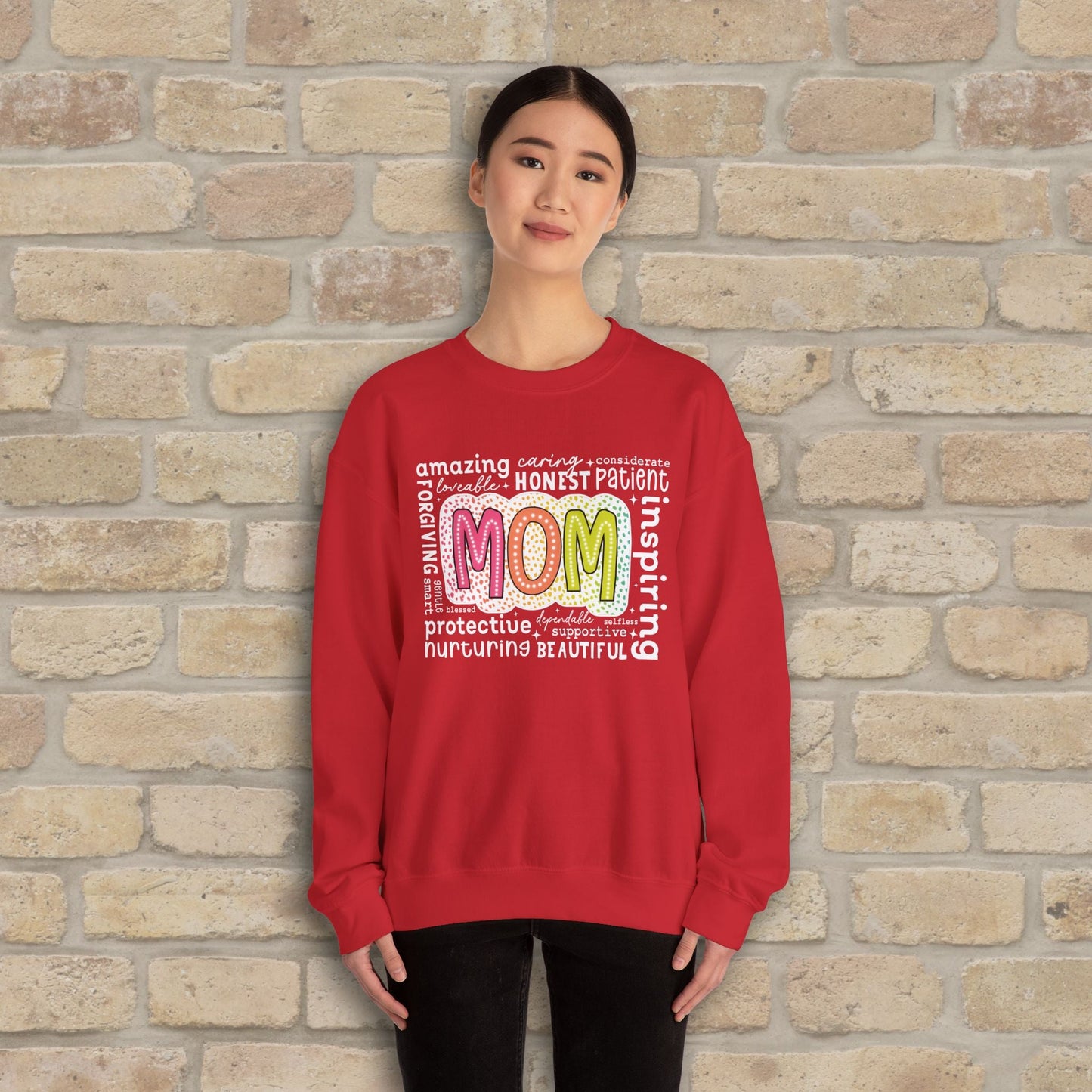 Mostly Text Mom Attributes Sweatshirt - Vibrant Styles