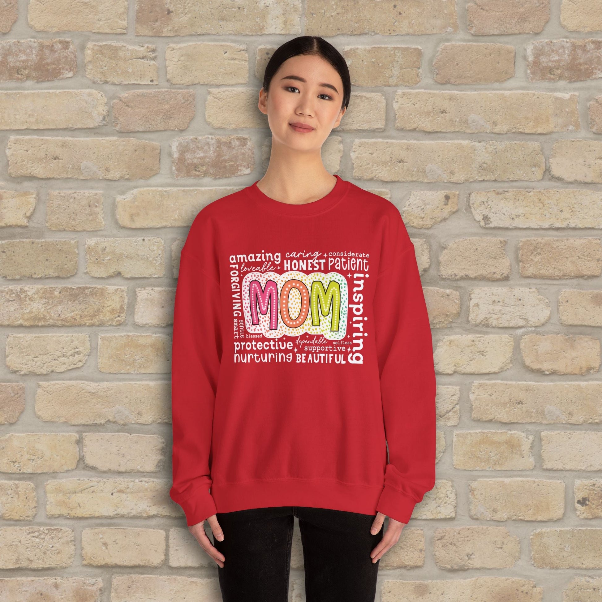 Mostly Text Mom Attributes Sweatshirt - Vibrant Styles