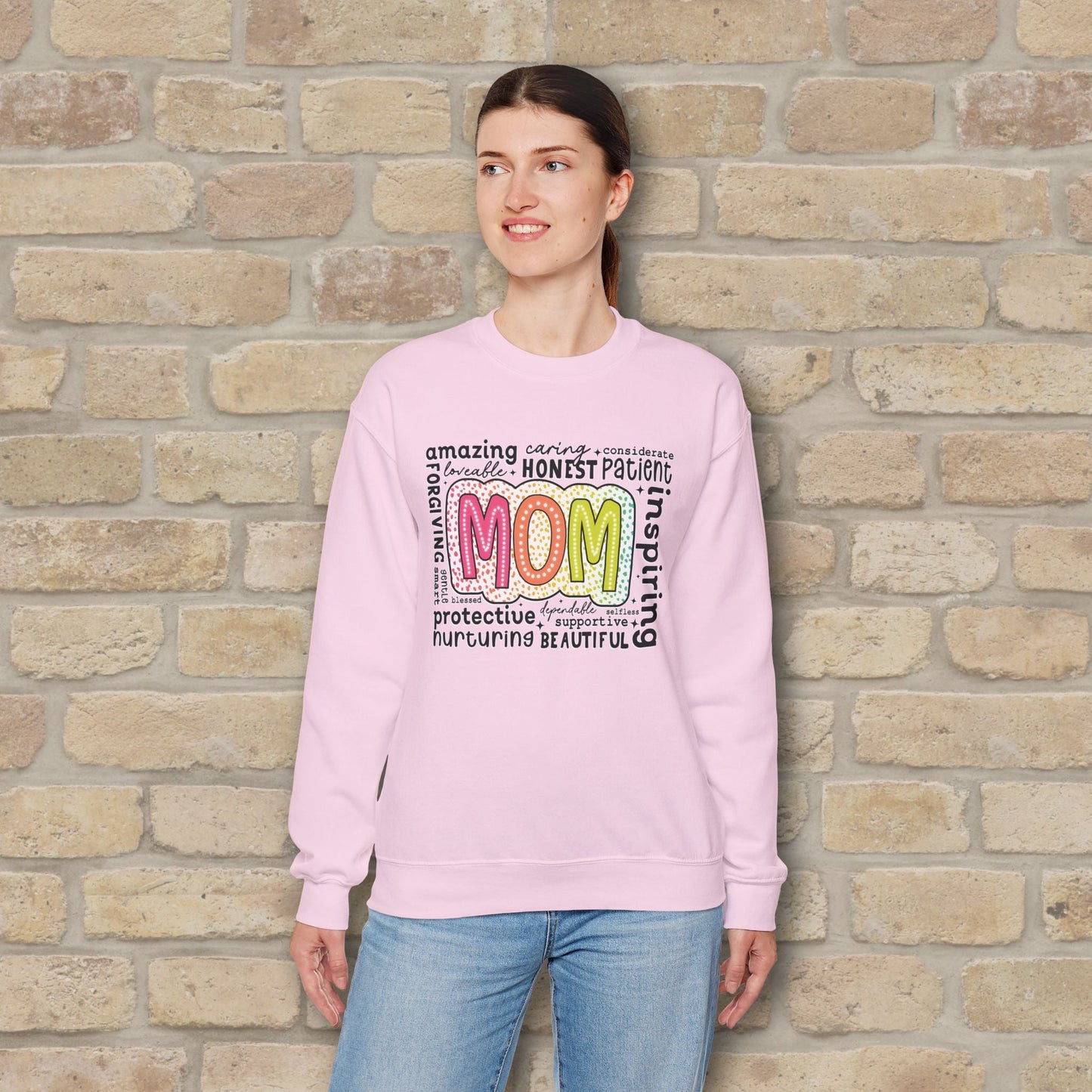 Mostly Text Mom Attributes Sweatshirt - Vibrant Styles