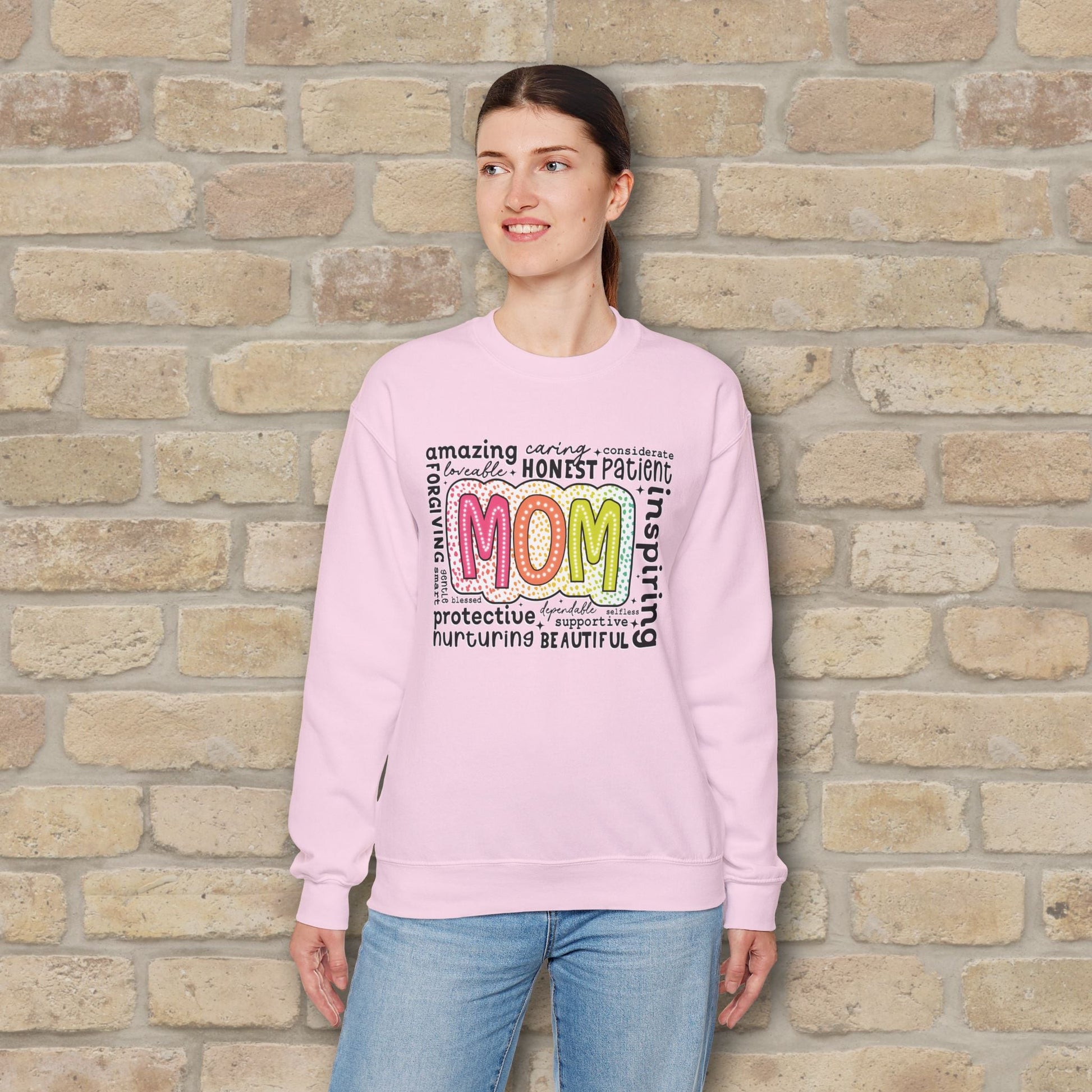 Mostly Text Mom Attributes Sweatshirt - Vibrant Styles
