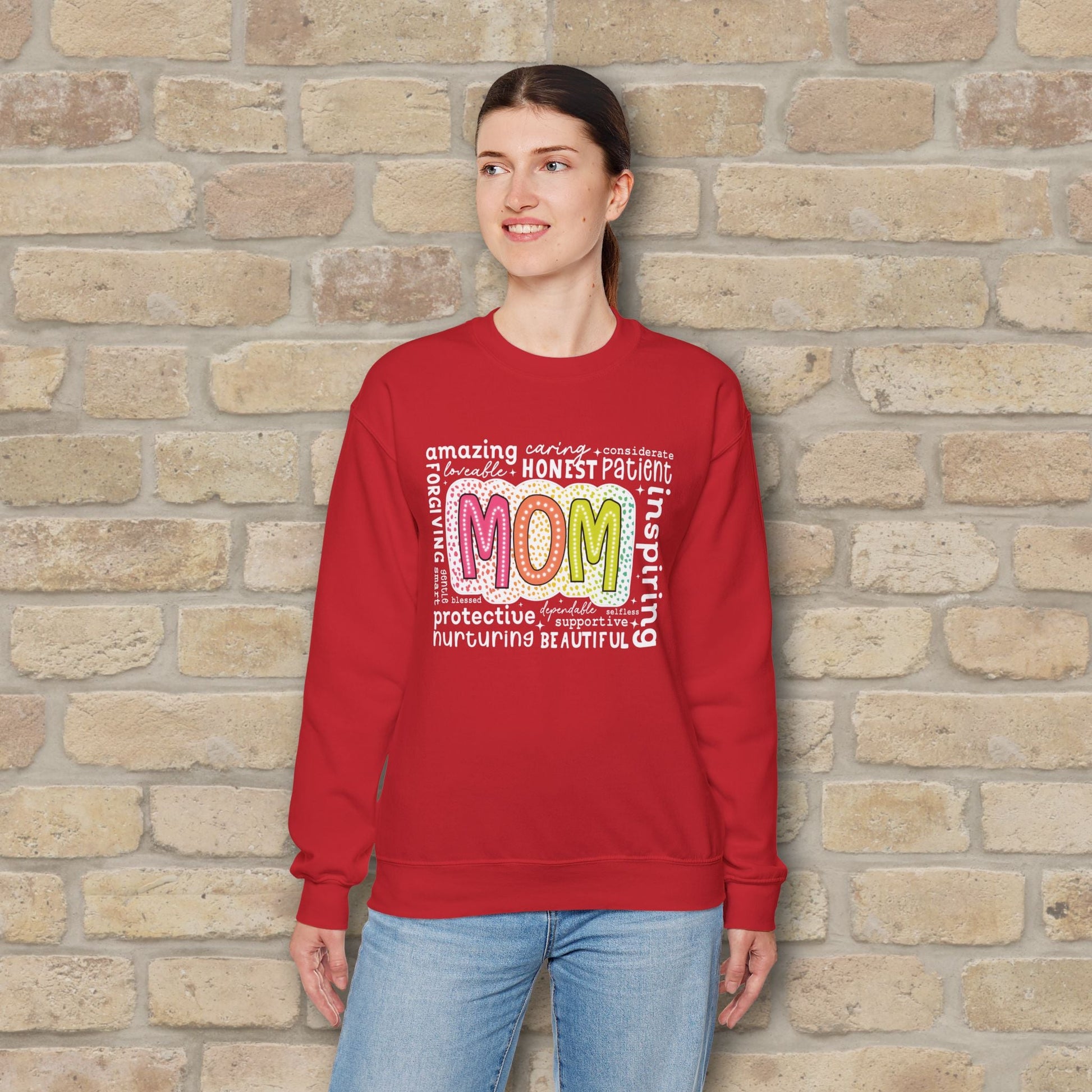 Mostly Text Mom Attributes Sweatshirt - Vibrant Styles