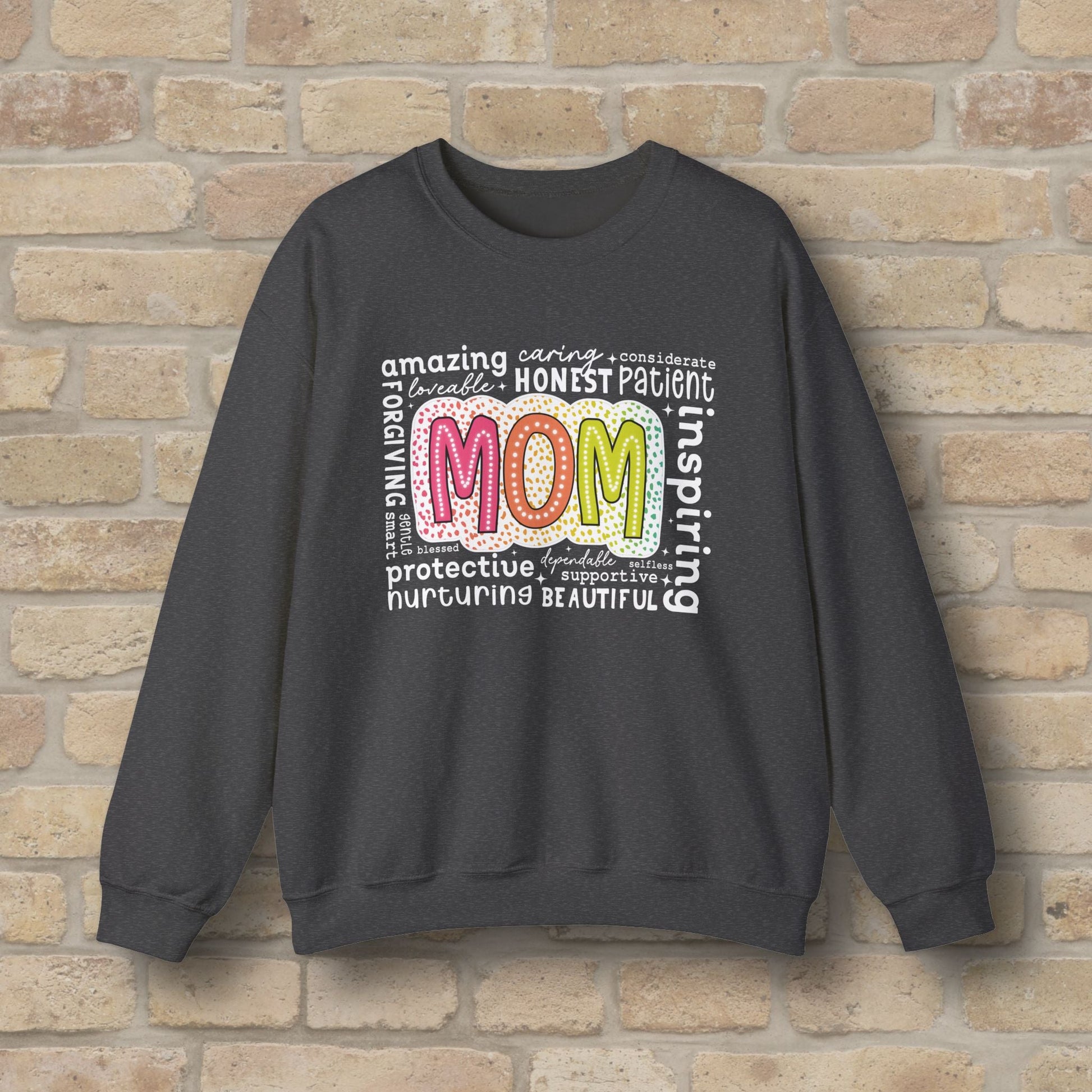 Mostly Text Mom Attributes Sweatshirt - Vibrant Styles