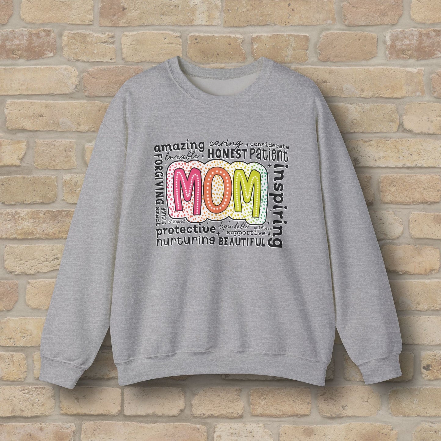 Mostly Text Mom Attributes Sweatshirt - Vibrant Styles