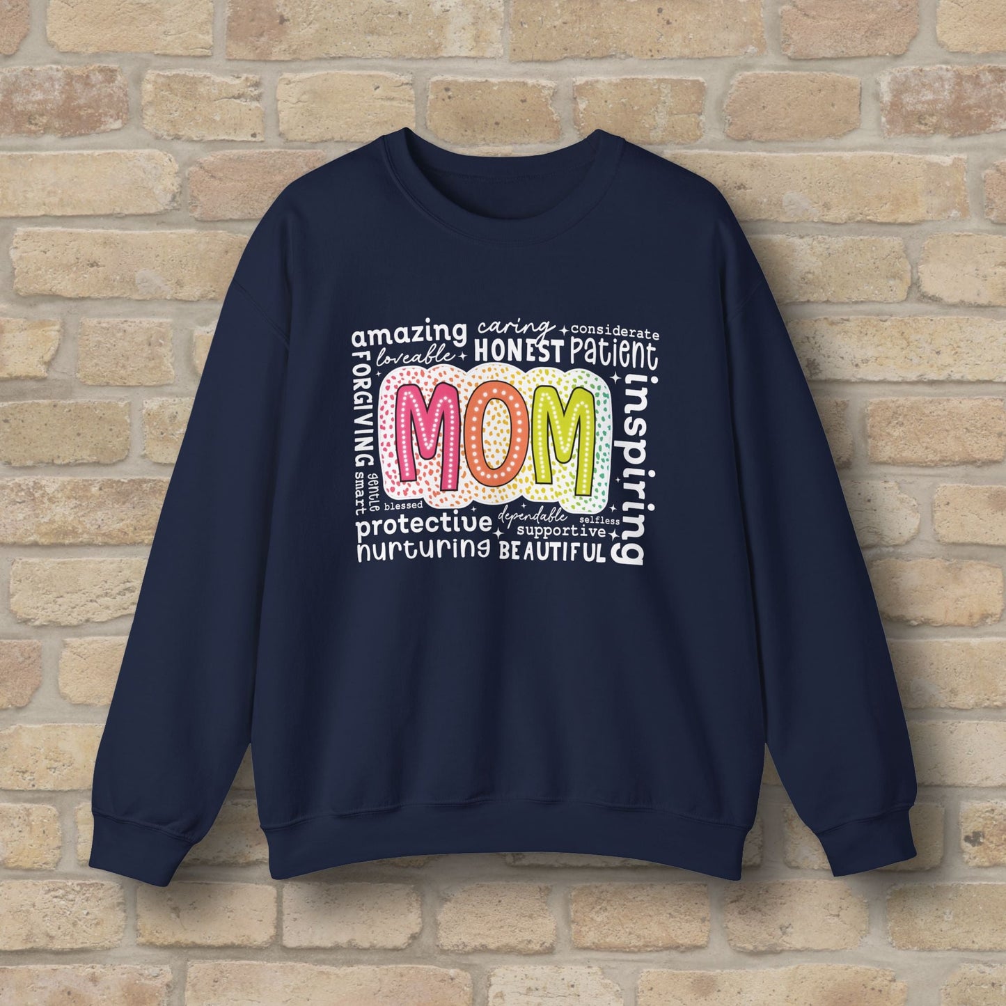 Mostly Text Mom Attributes Sweatshirt - Vibrant Styles