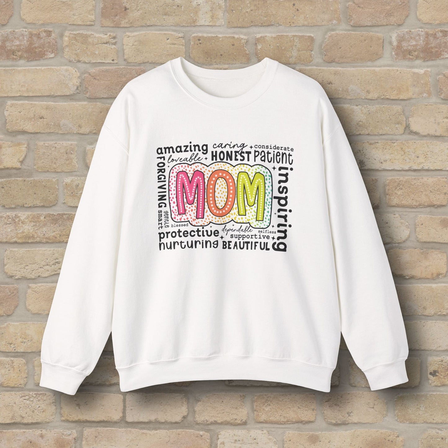 Mostly Text Mom Attributes Sweatshirt - Vibrant Styles