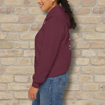 Graphic & Text Mom Bear Life Vibes Pullover Hoodie - Vibrant Styles