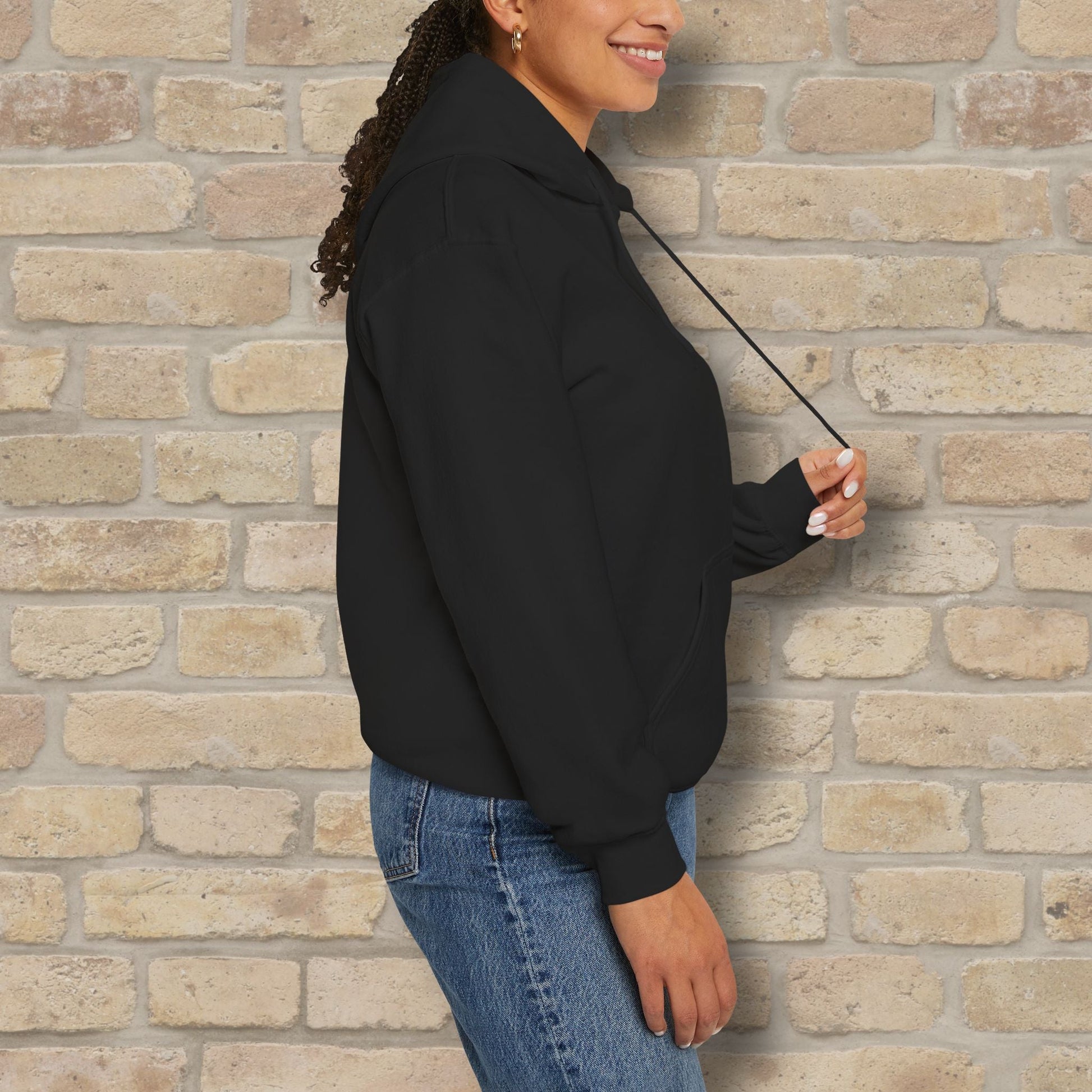 Graphic & Text Mom Bear Life Vibes Pullover Hoodie - Vibrant Styles