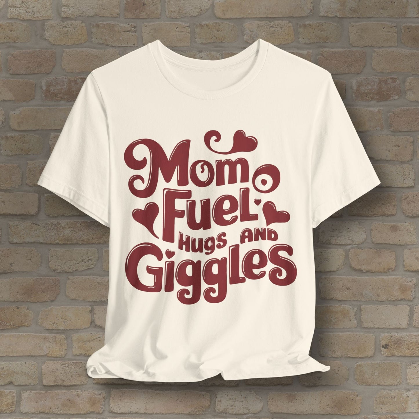 T-Shirt Mom Fuel Tee – Hugs and Giggles Edition - Vibrant Styles