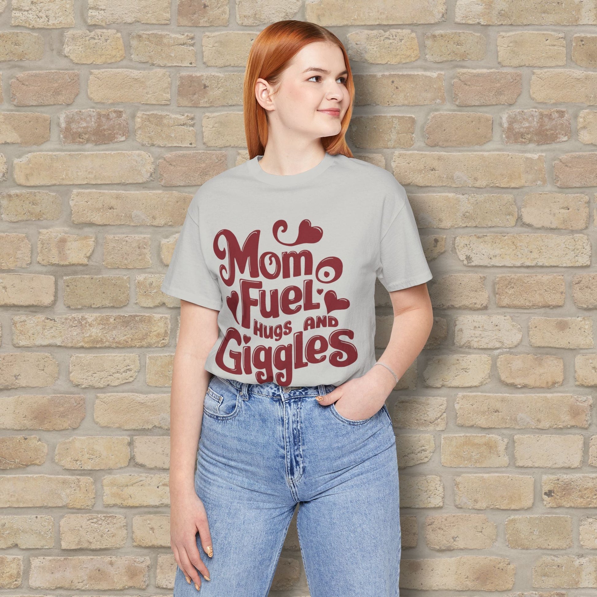 T-Shirt Mom Fuel Tee – Hugs and Giggles Edition - Vibrant Styles