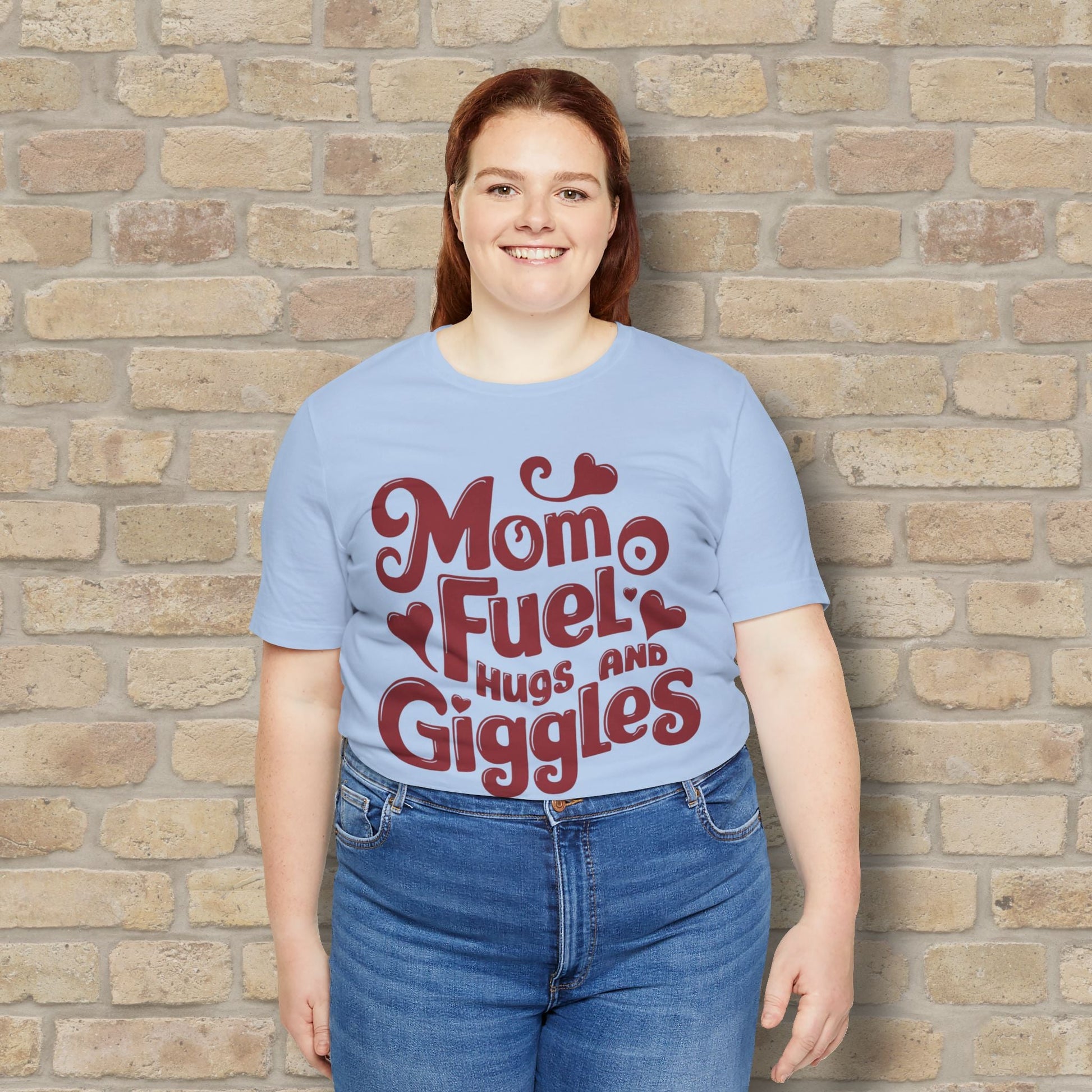 T-Shirt Mom Fuel Tee – Hugs and Giggles Edition - Vibrant Styles