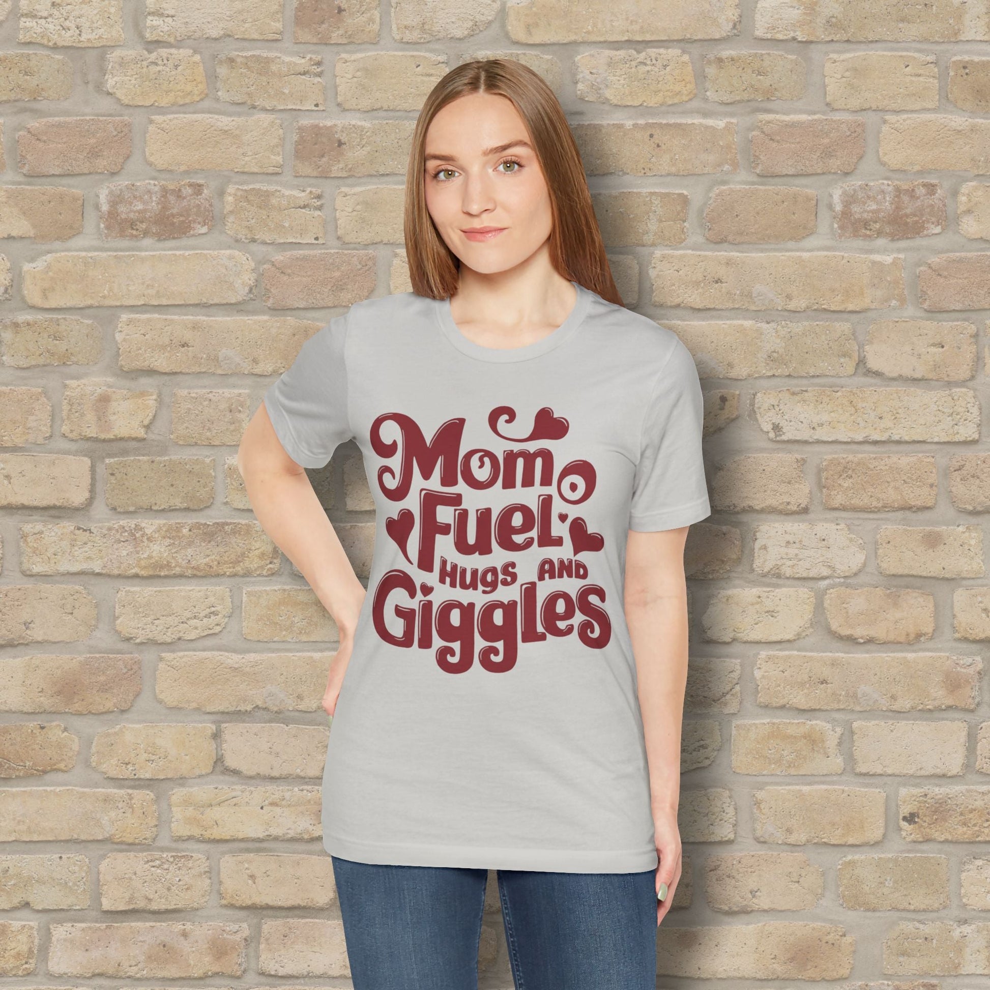 T-Shirt Mom Fuel Tee – Hugs and Giggles Edition - Vibrant Styles