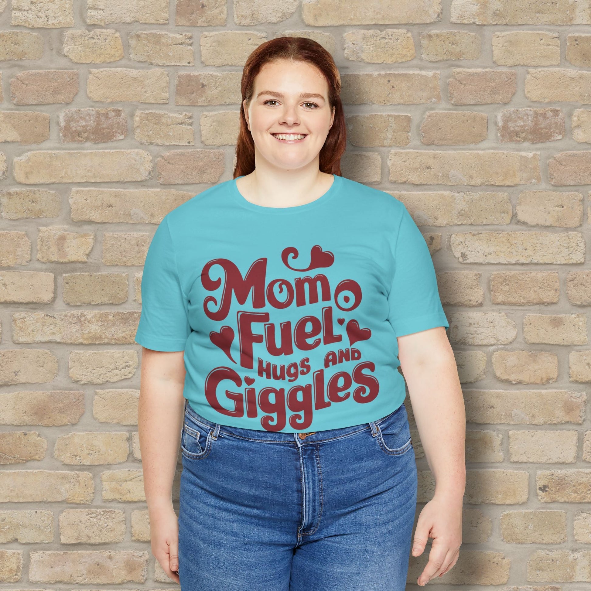 T-Shirt Mom Fuel Tee – Hugs and Giggles Edition - Vibrant Styles