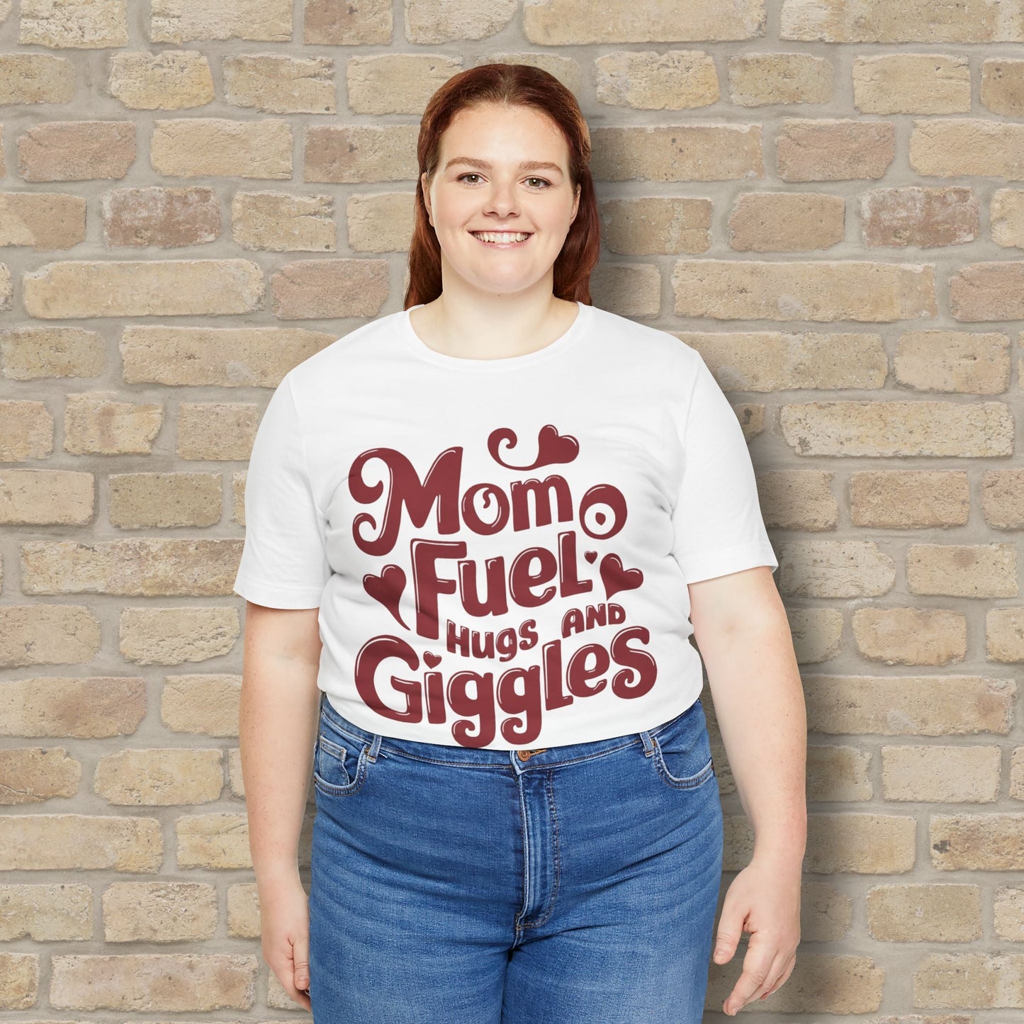 T-Shirt Mom Fuel Tee – Hugs and Giggles Edition - Vibrant Styles