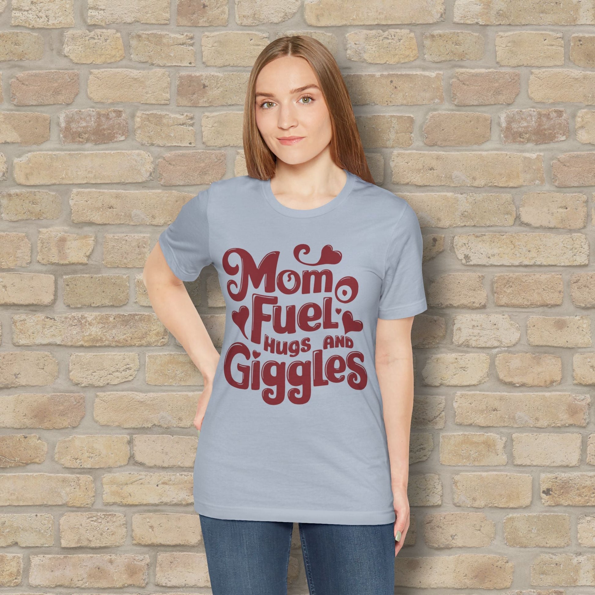 T-Shirt Mom Fuel Tee – Hugs and Giggles Edition - Vibrant Styles