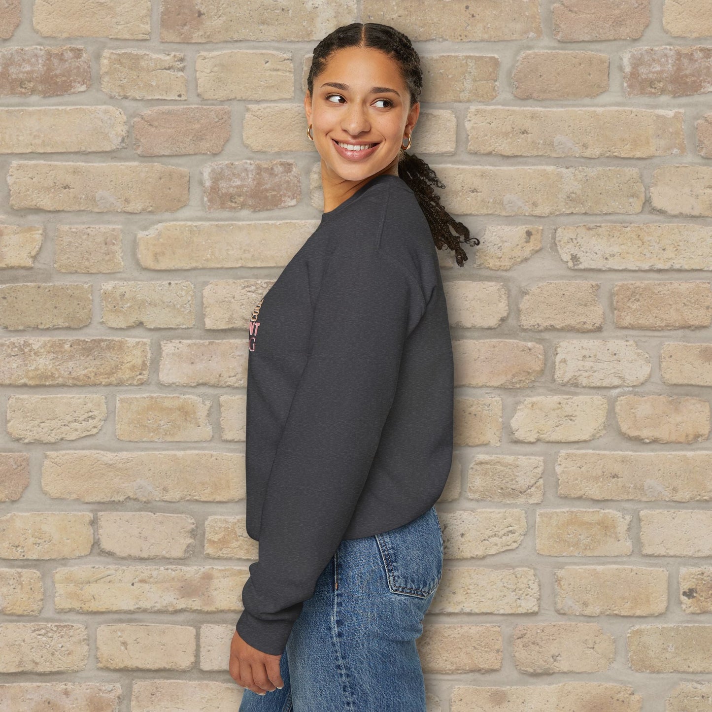 Text Only Mom Heart Shaped Attributes Sweatshirt - Vibrant Styles