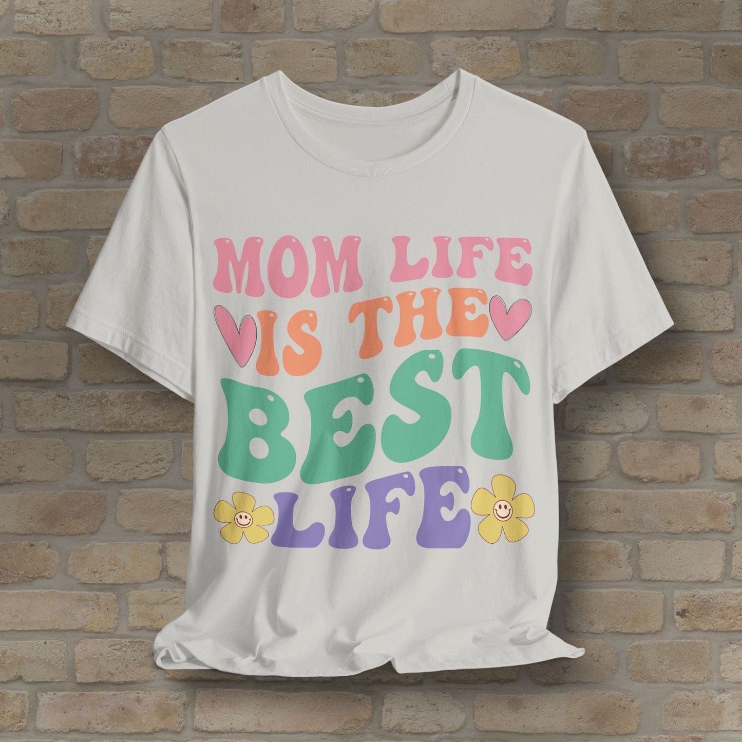 Mostly Text T-Shirts Mom Life Is the Best Life Tee - Vibrant Styles