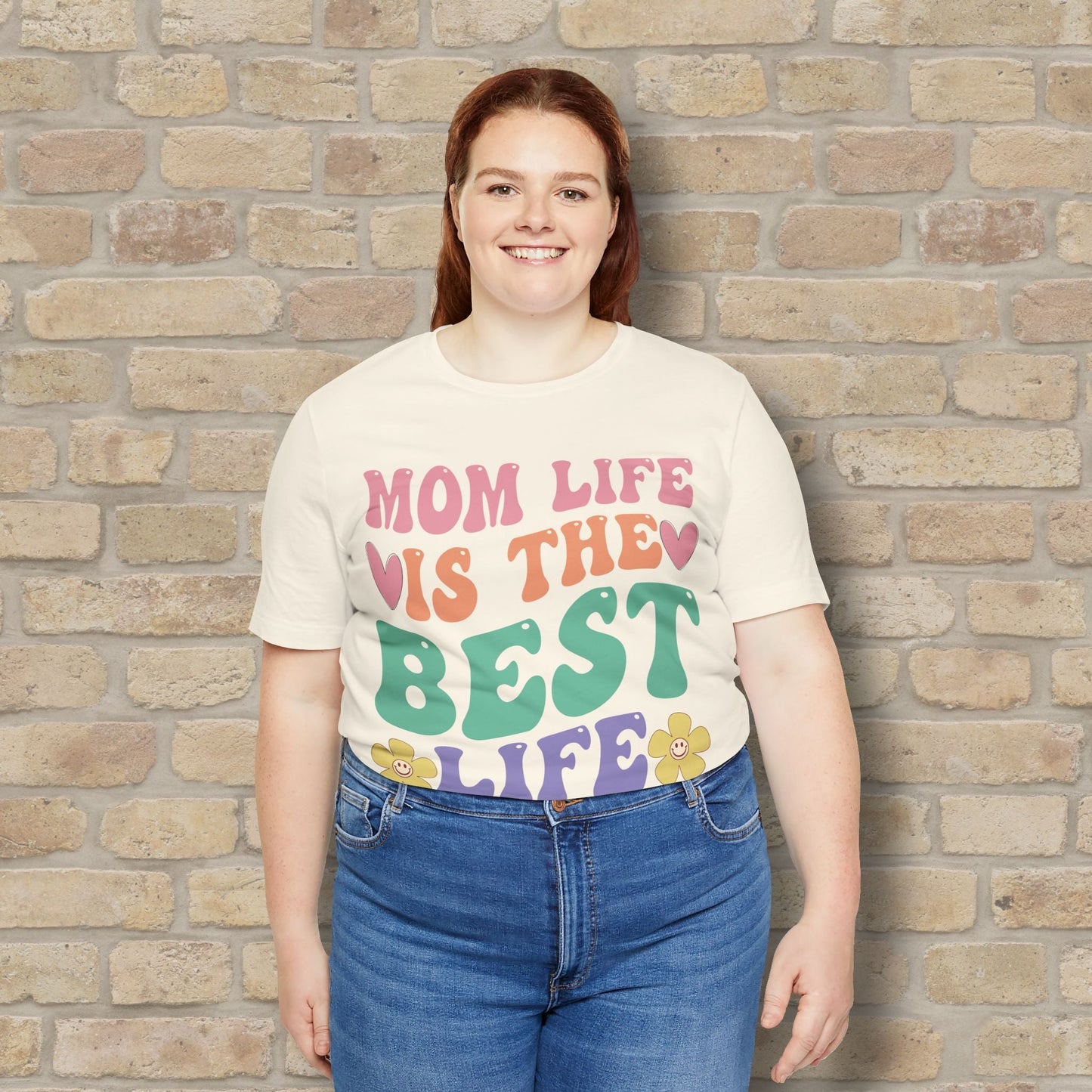 Mostly Text T-Shirts Mom Life Is the Best Life Tee - Vibrant Styles