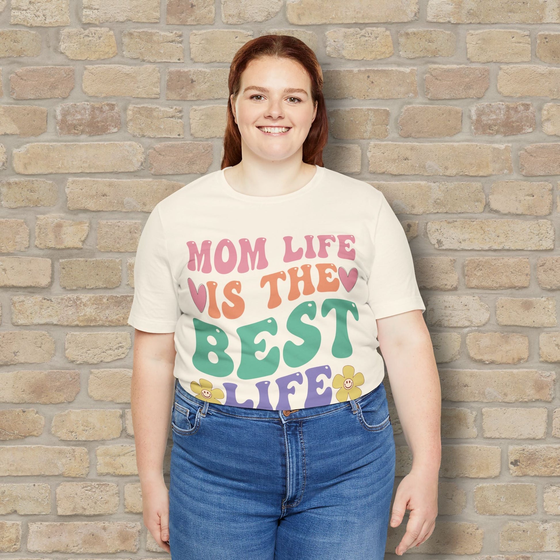 Mostly Text T-Shirts Mom Life Is the Best Life Tee - Vibrant Styles