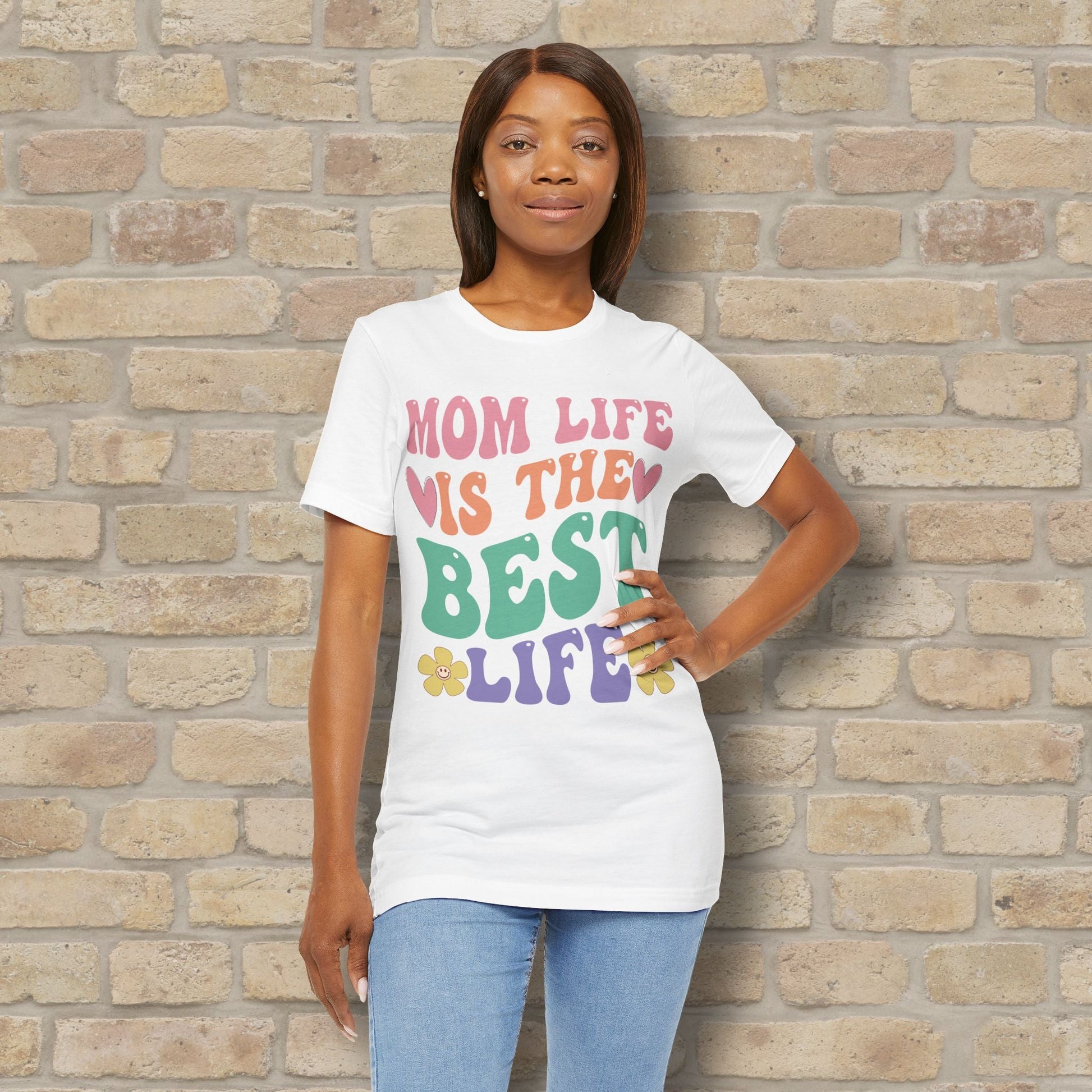 Mostly Text T-Shirts Mom Life Is the Best Life Tee - Vibrant Styles