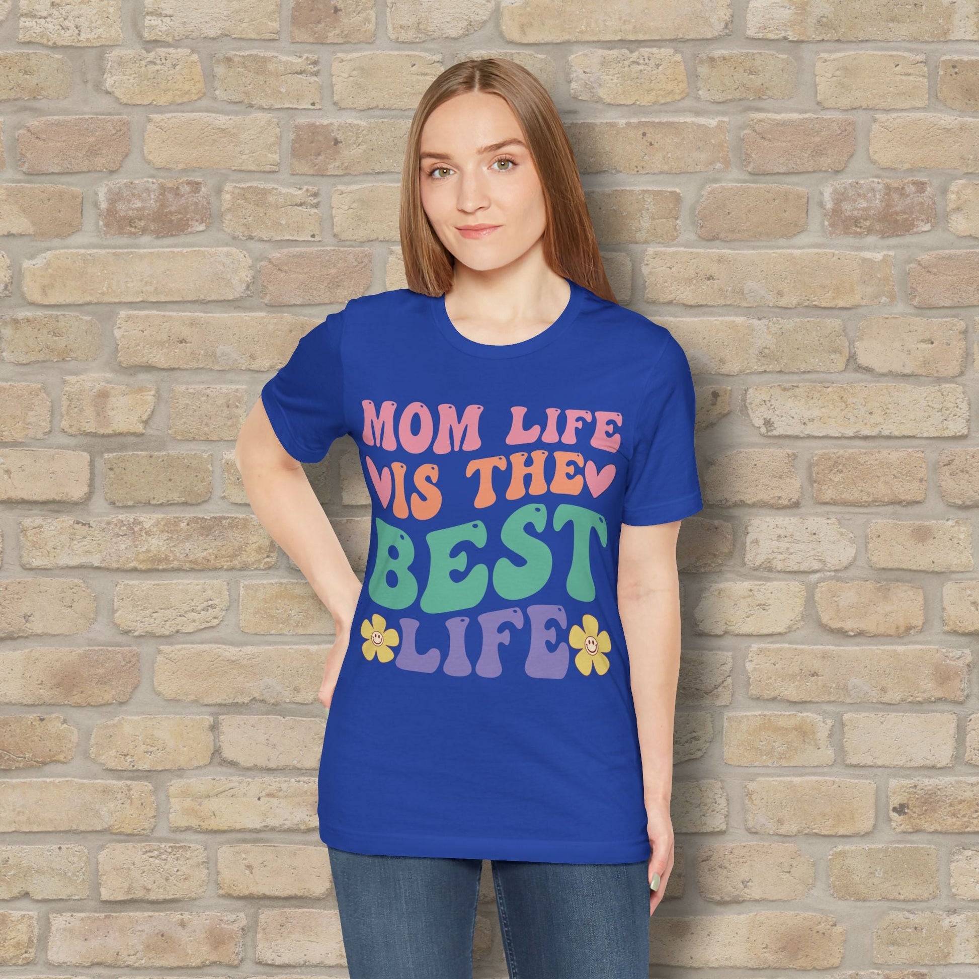Mostly Text T-Shirts Mom Life Is the Best Life Tee - Vibrant Styles