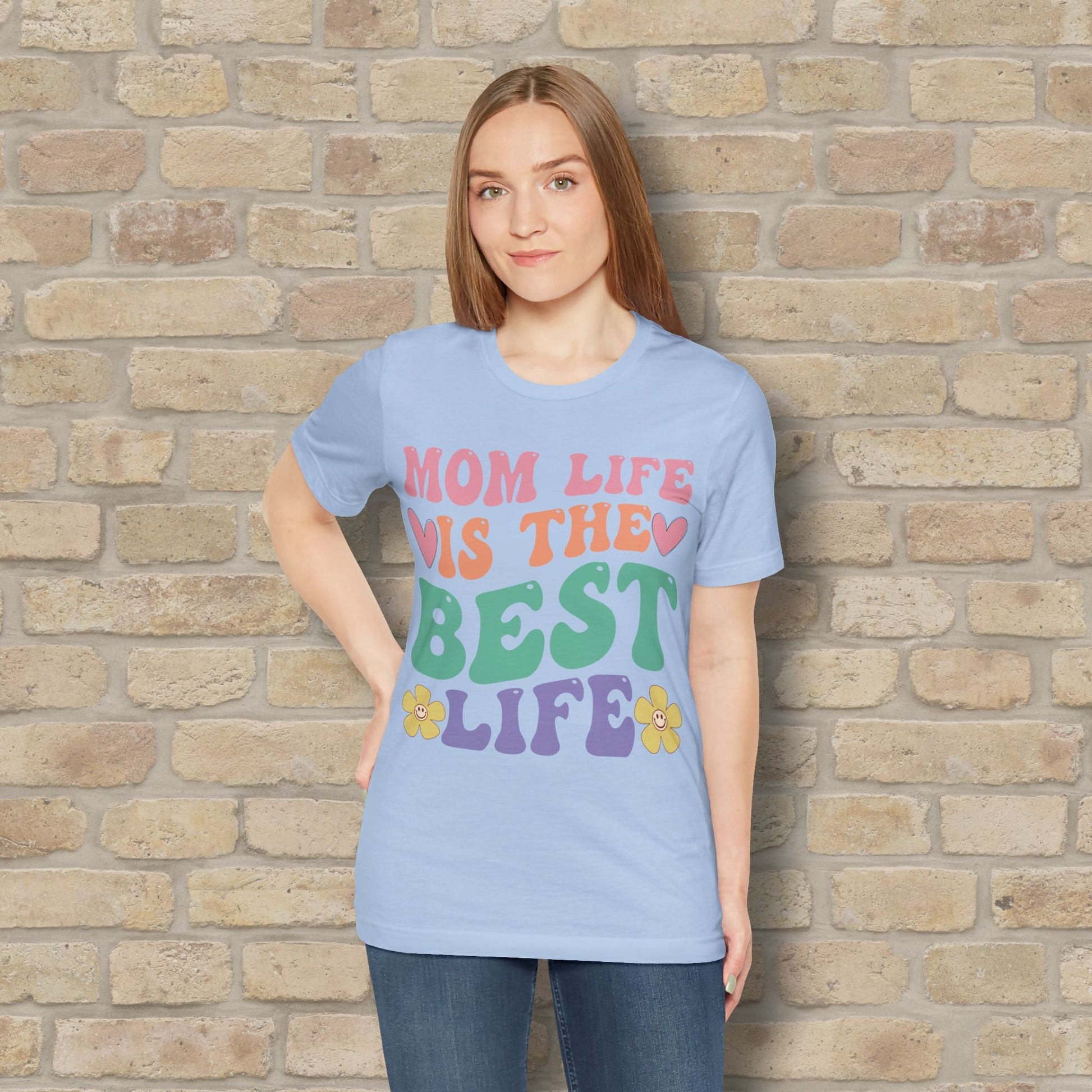 Mostly Text T-Shirts Mom Life Is the Best Life Tee - Vibrant Styles