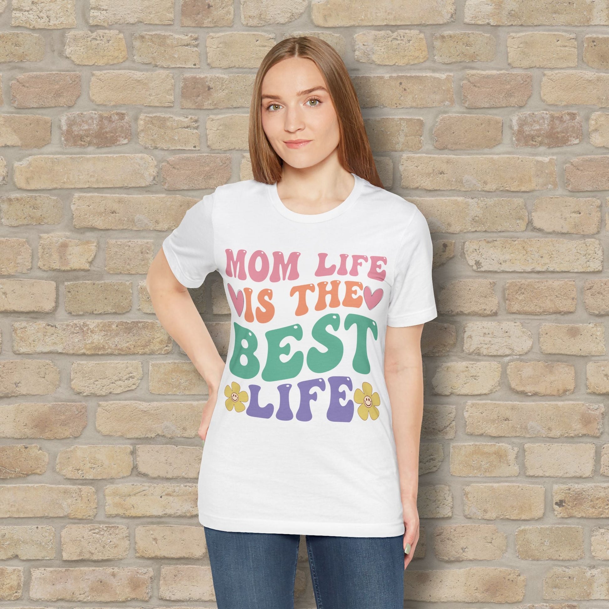 Mostly Text T-Shirts Mom Life Is the Best Life Tee - Vibrant Styles