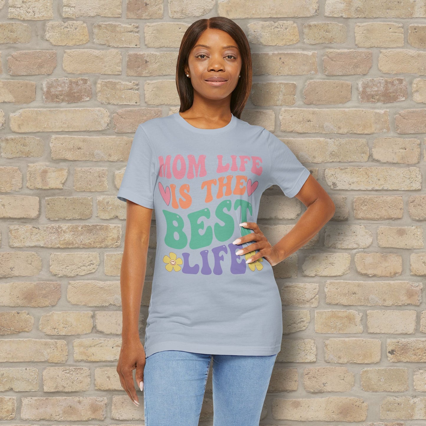 Mostly Text T-Shirts Mom Life Is the Best Life Tee - Vibrant Styles