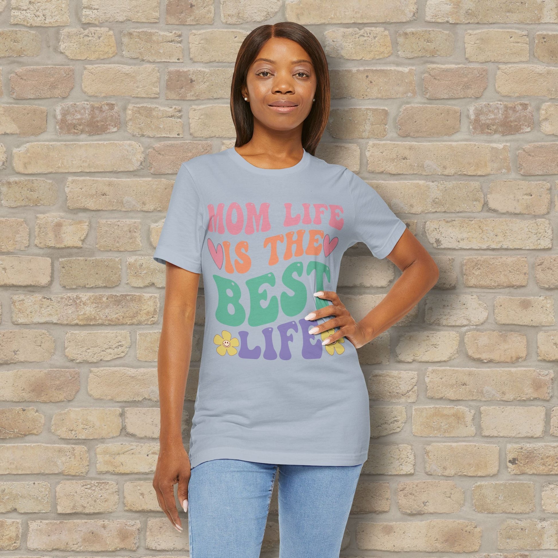 Mostly Text T-Shirts Mom Life Is the Best Life Tee - Vibrant Styles