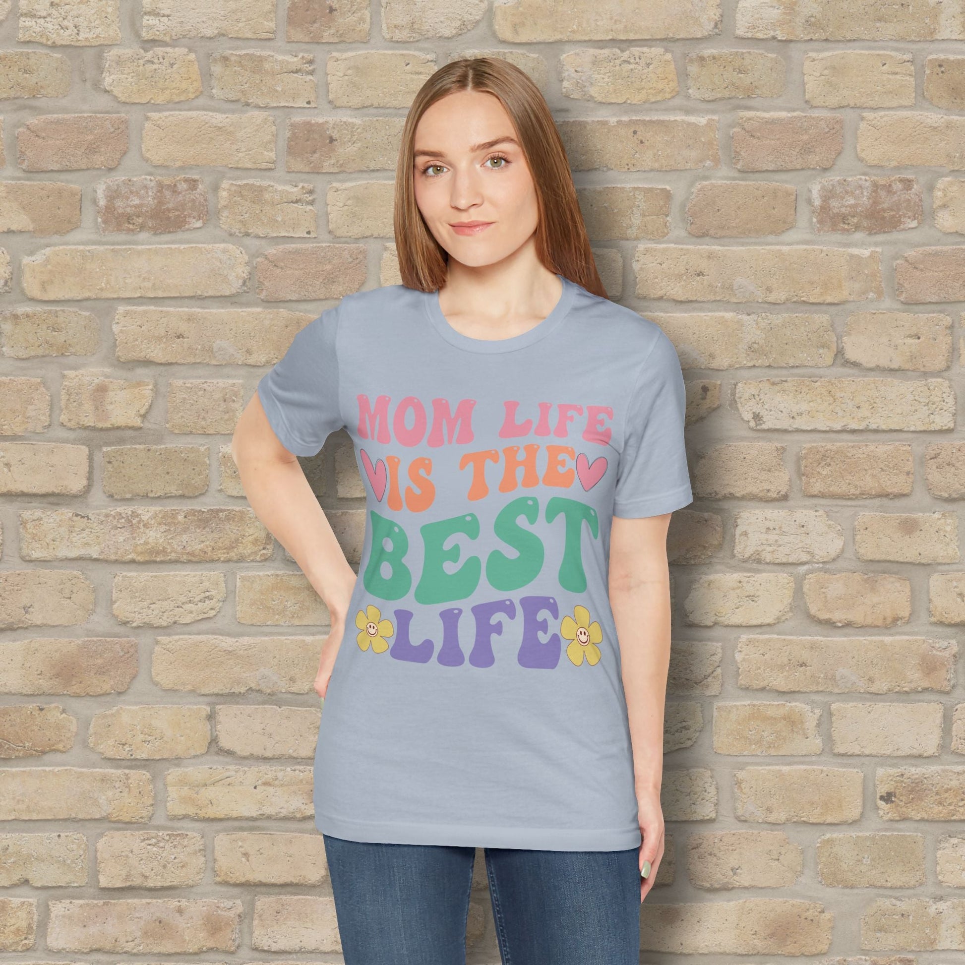 Mostly Text T-Shirts Mom Life Is the Best Life Tee - Vibrant Styles