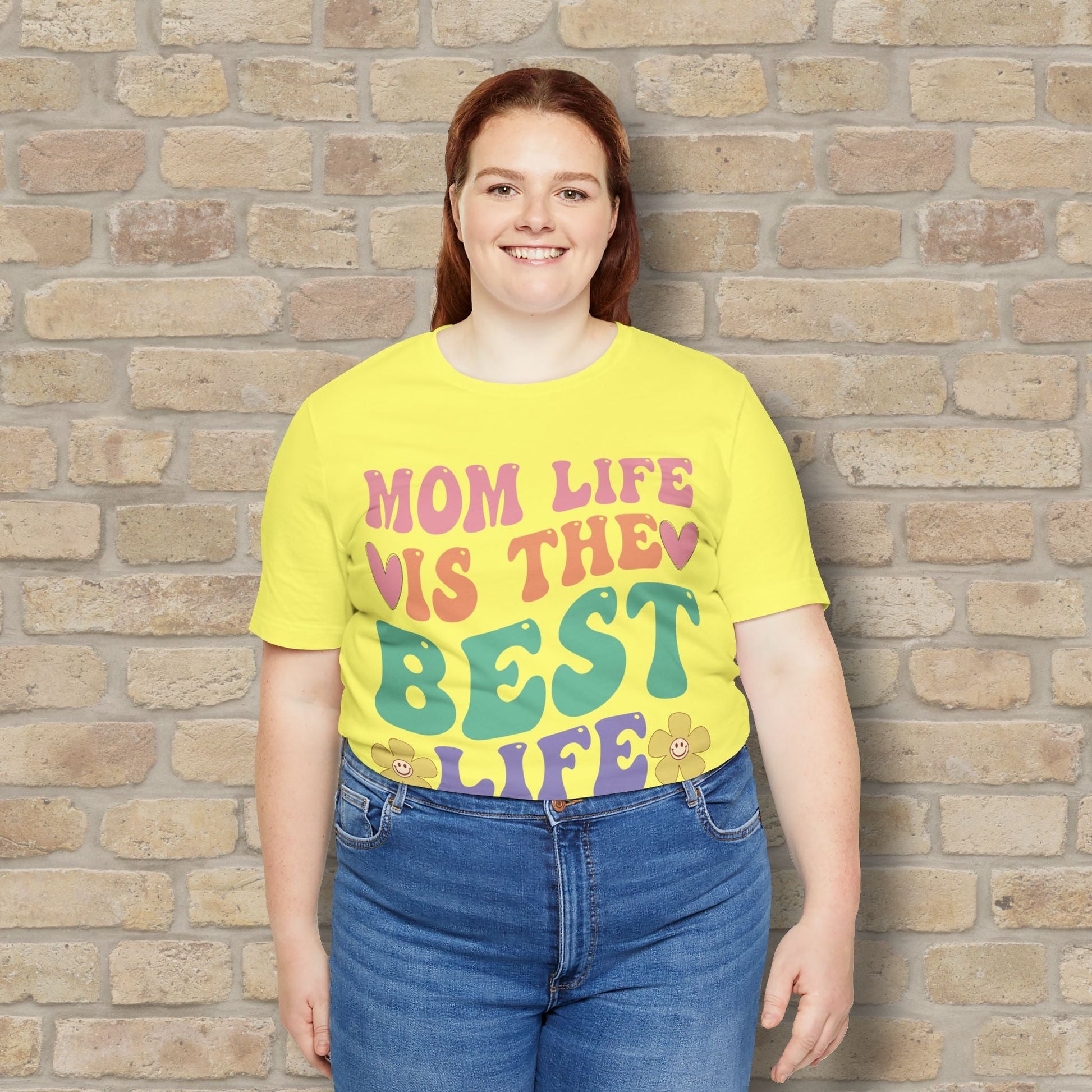 Mostly Text T-Shirts Mom Life Is the Best Life Tee - Vibrant Styles