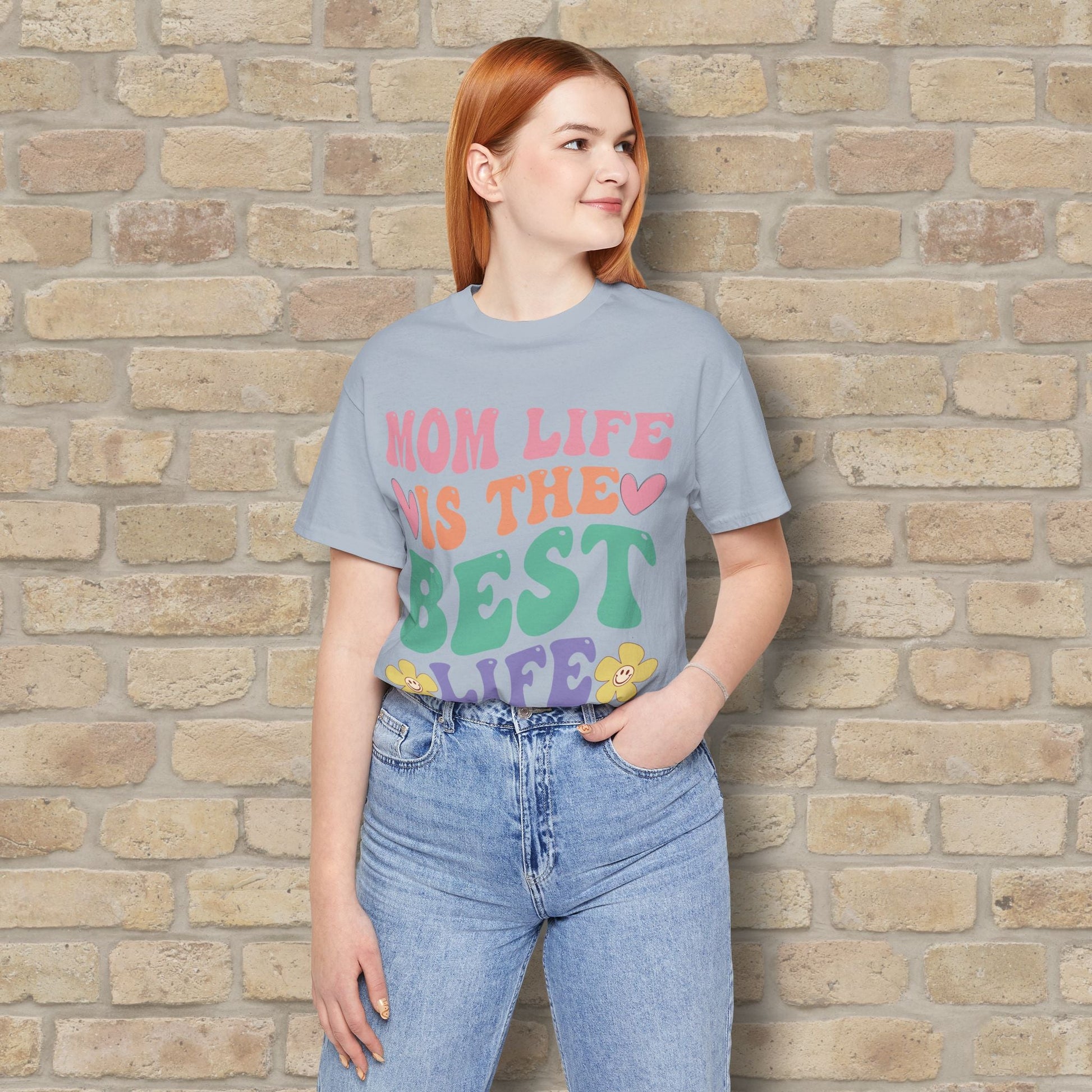 Mostly Text T-Shirts Mom Life Is the Best Life Tee - Vibrant Styles