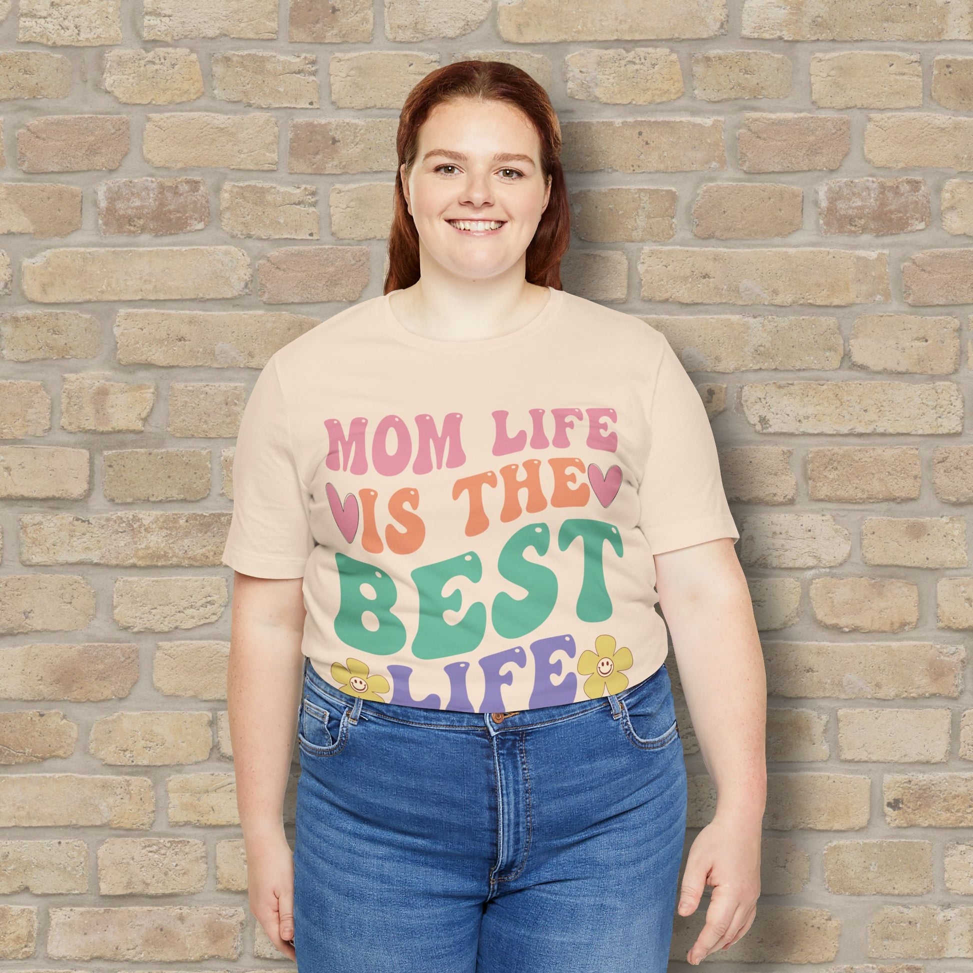 Mostly Text T-Shirts Mom Life Is the Best Life Tee - Vibrant Styles