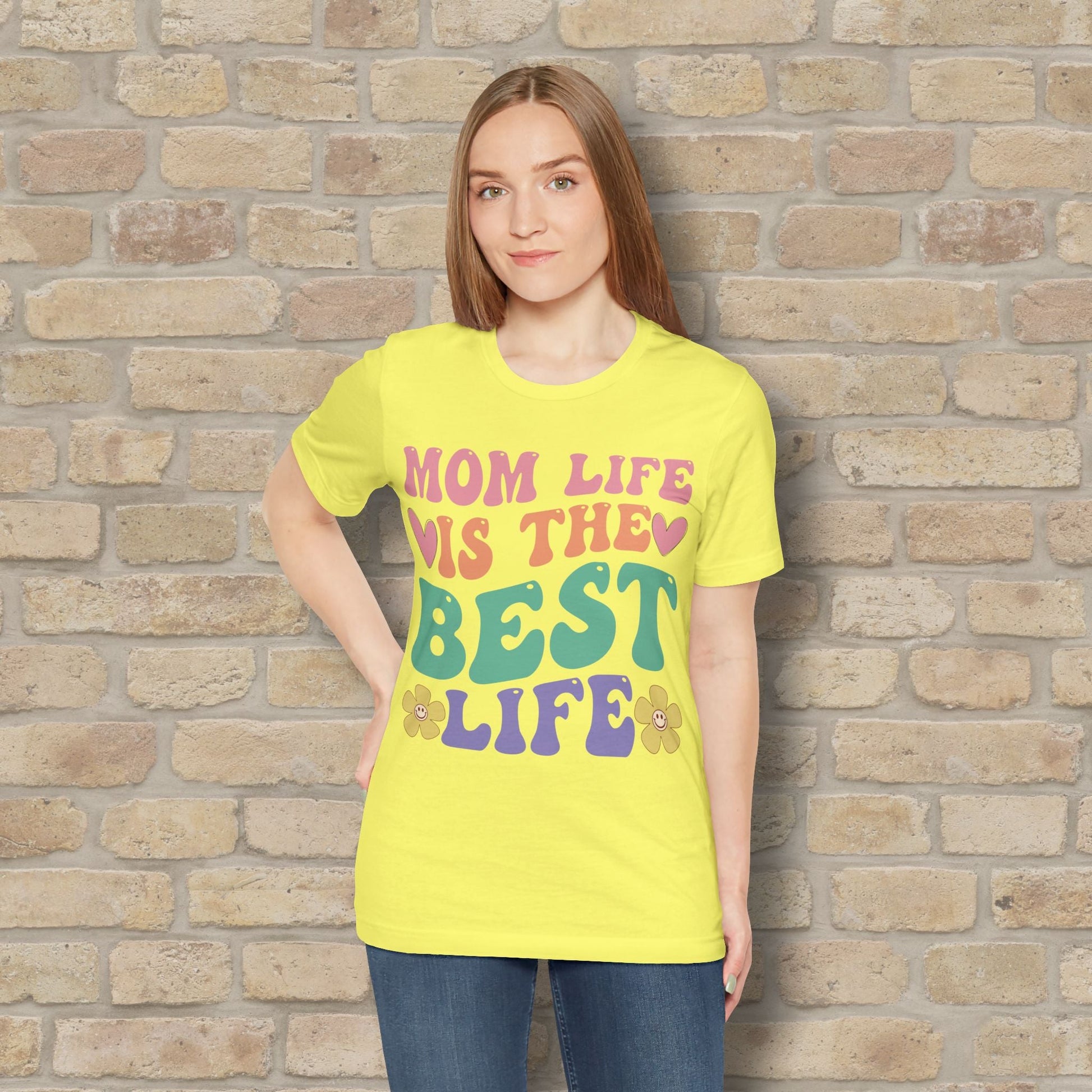 Mostly Text T-Shirts Mom Life Is the Best Life Tee - Vibrant Styles