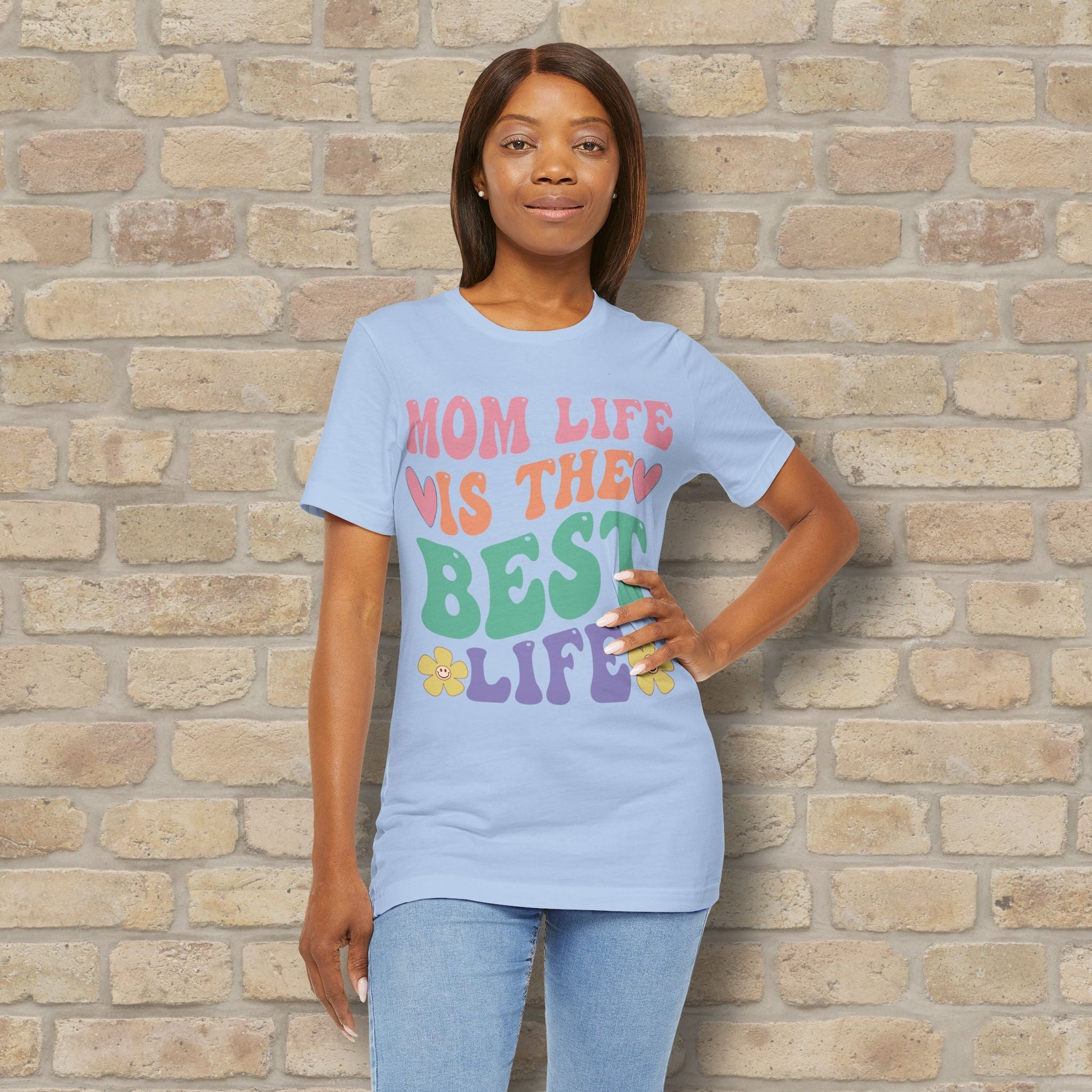 Mostly Text T-Shirts Mom Life Is the Best Life Tee - Vibrant Styles