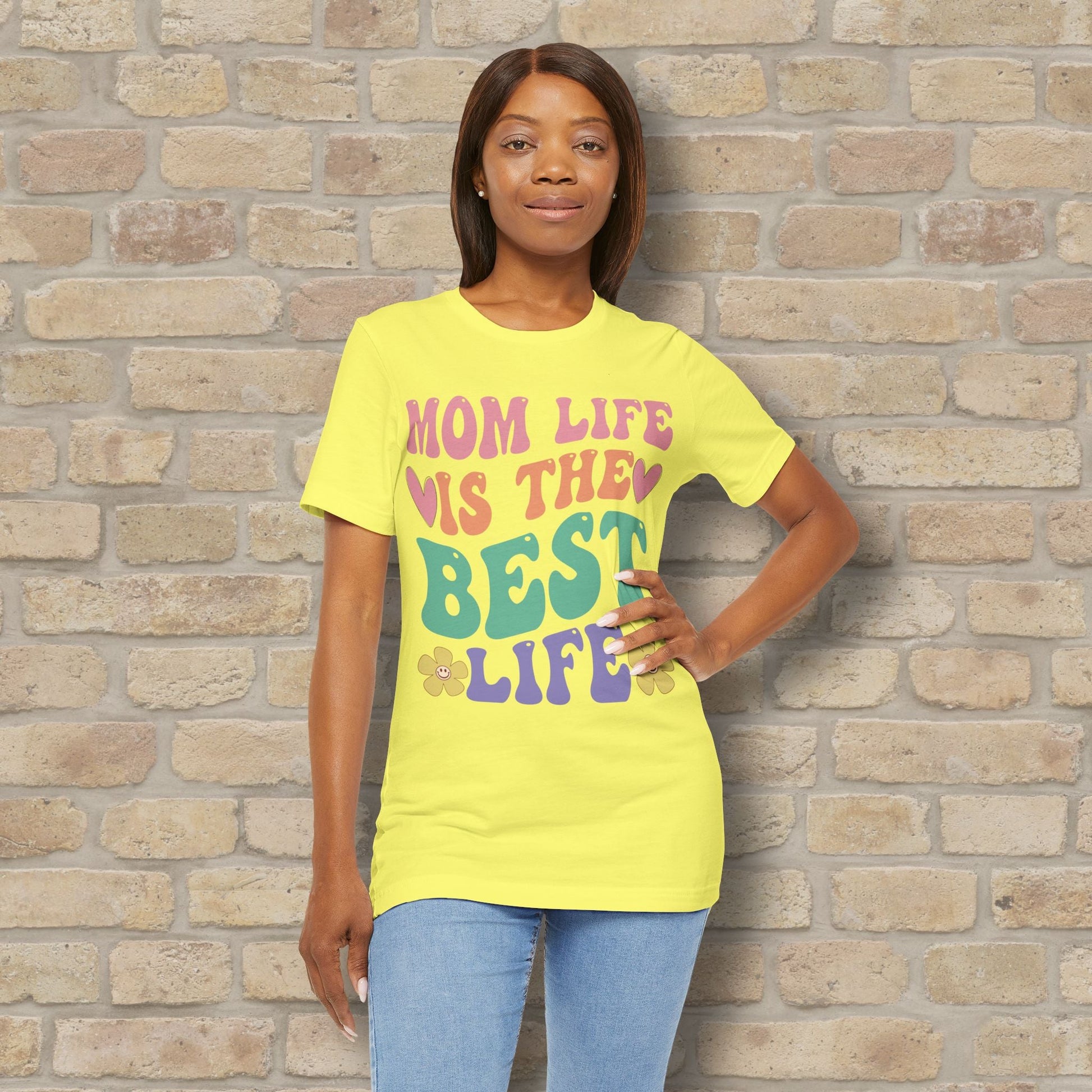 Mostly Text T-Shirts Mom Life Is the Best Life Tee - Vibrant Styles