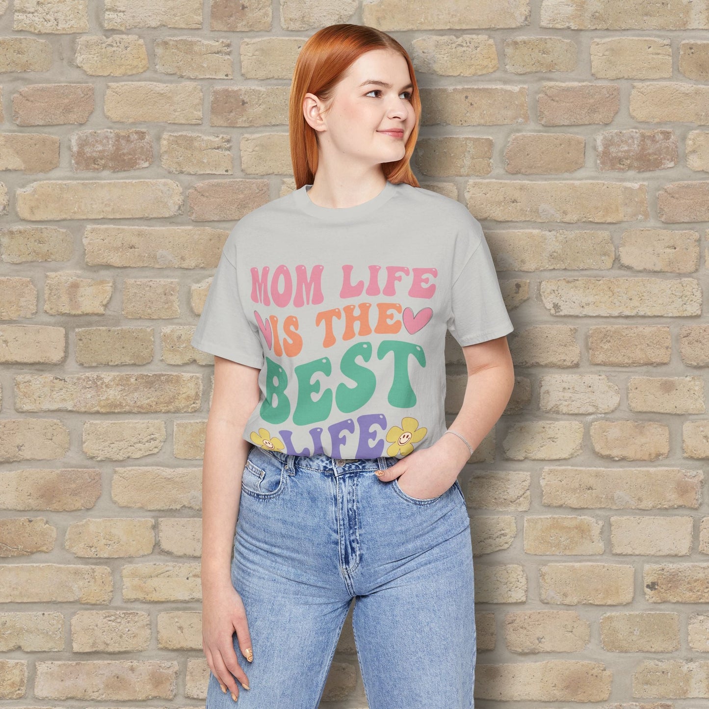 Mostly Text T-Shirts Mom Life Is the Best Life Tee - Vibrant Styles