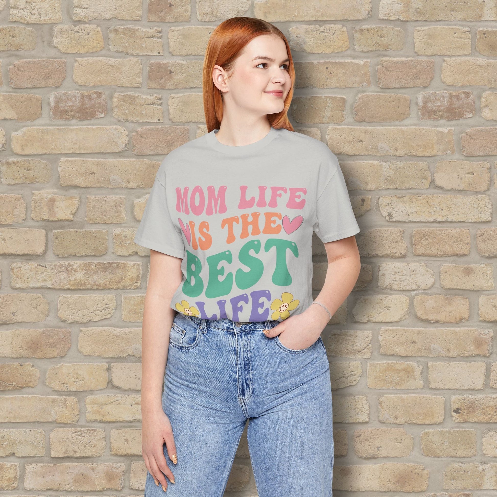 Mostly Text T-Shirts Mom Life Is the Best Life Tee - Vibrant Styles