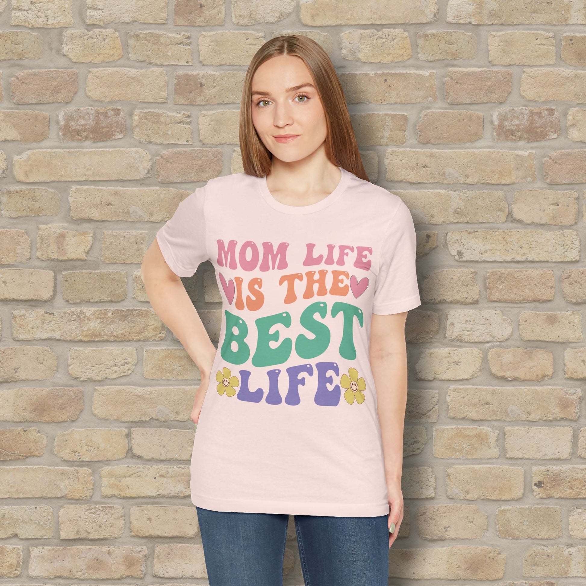Mostly Text T-Shirts Mom Life Is the Best Life Tee - Vibrant Styles