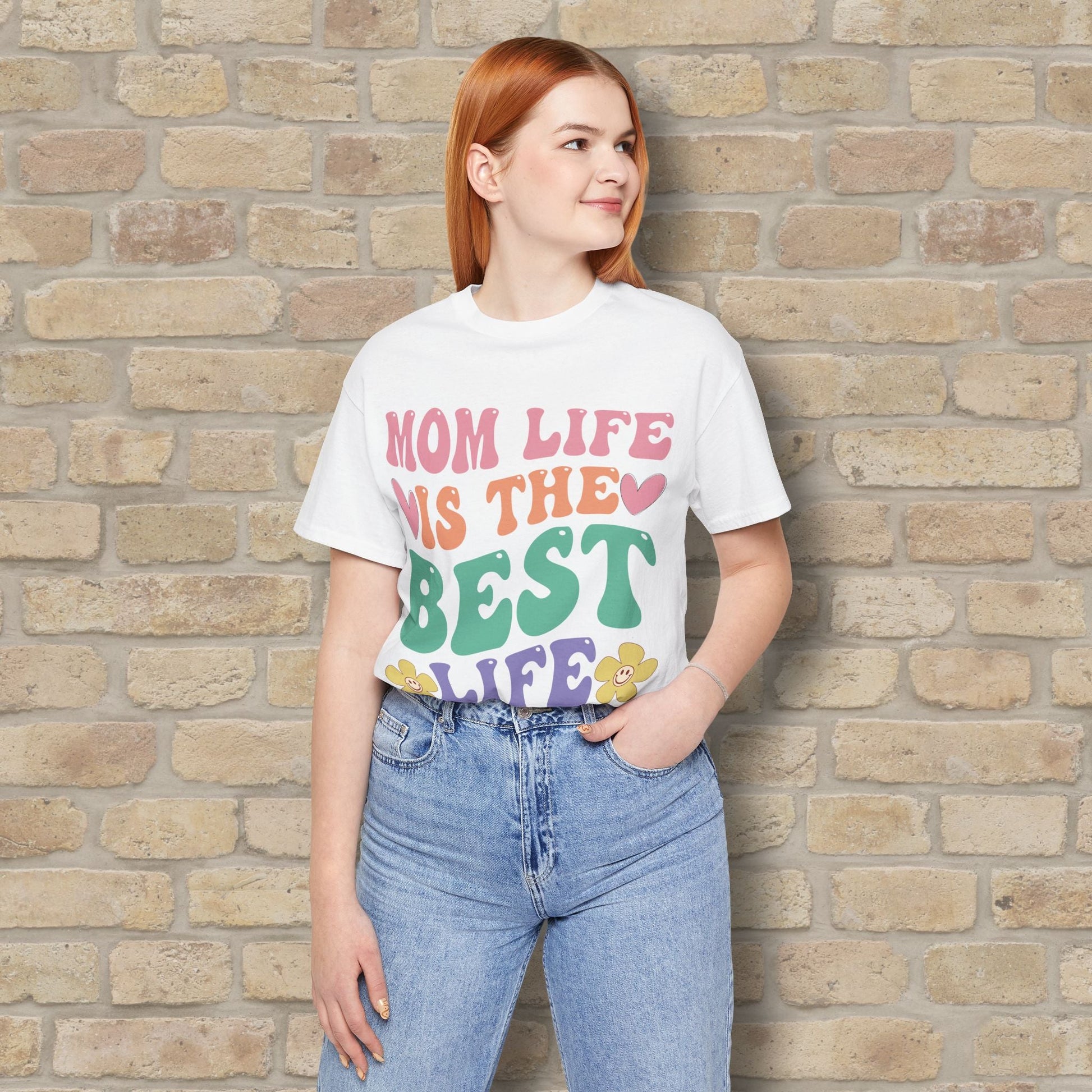 Mostly Text T-Shirts Mom Life Is the Best Life Tee - Vibrant Styles